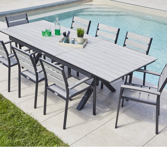 Ozalide CAVALAIRE - Fauteuil De Jardin - Gris Perle