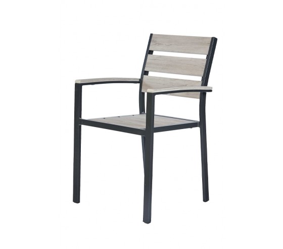 Ozalide CAVALAIRE - Fauteuil De Jardin - Gris Perle