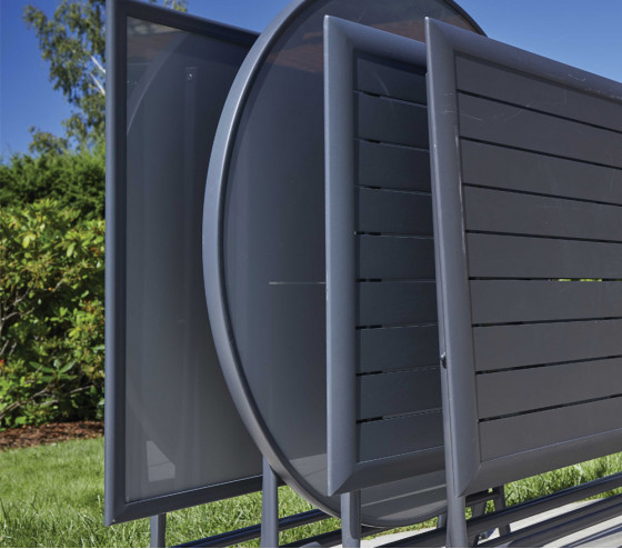 Ozalide CHANTILLY - Table De Jardin Pliante - 4 Places