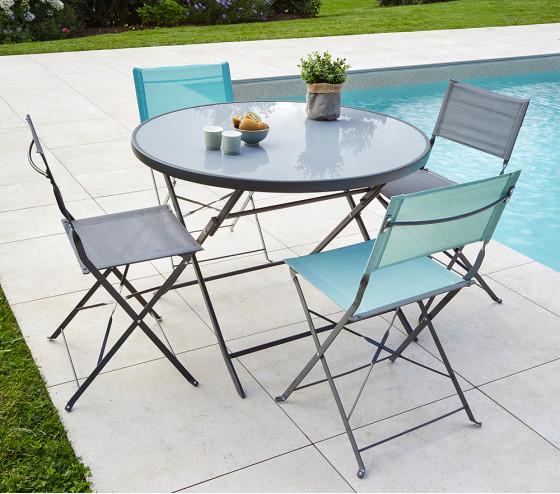 ozalide CHANTILLY - Table de jardin pliante - 4 places