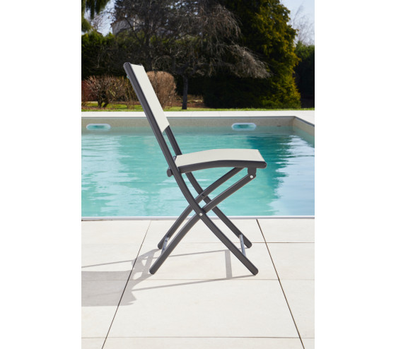 ozalide DIVINE - Chaise de jardin pliante - Lin
