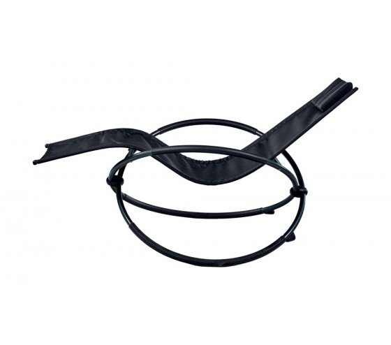 Ozalide ELYPSE - Transat De Jardin Pliant - Acier - Noir