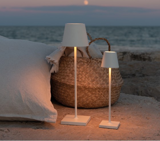 Ozalide Lampe à Poser POLDINA MICRO - Blanche