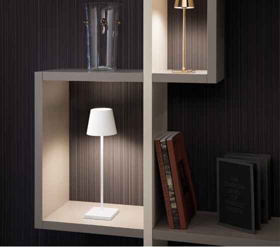 Ozalide Lampe à Poser POLDINA MICRO - Blanche