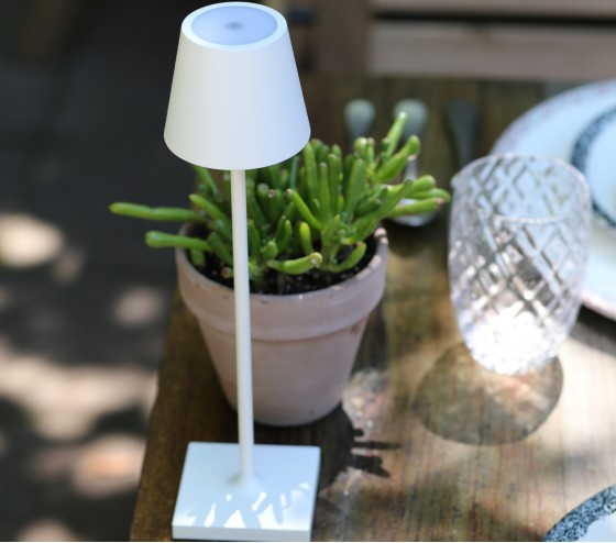 ozalide Lampe à poser POLDINA MICRO - Blanche