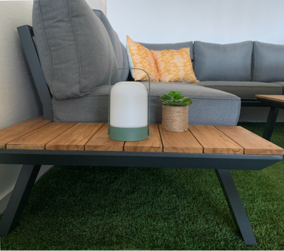 Ozalide Lampe Nomade - 11x11x18 Cm - Vert Tilleul