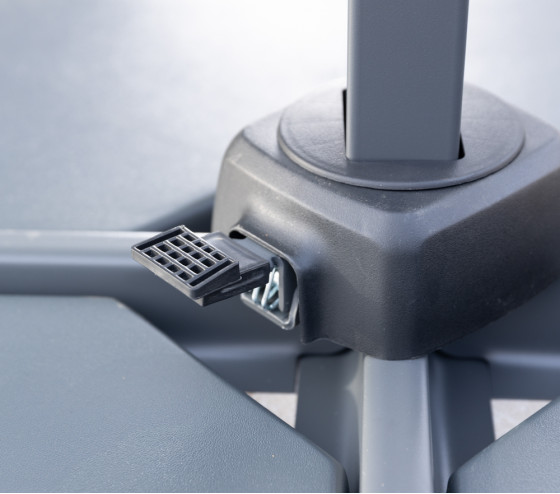 ozalide SAPHIR - Parasol déporté 4x3m - Terracotta