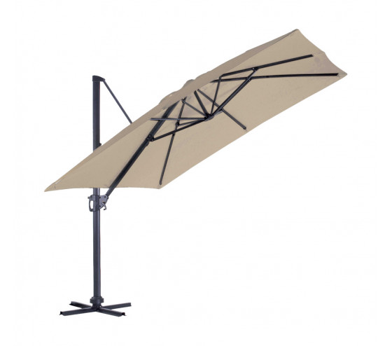 ozalide SUNKING - Parasol déporté 3x3m - Lin ozalide SUNKING - Parasol déporté 3x3m - Lin