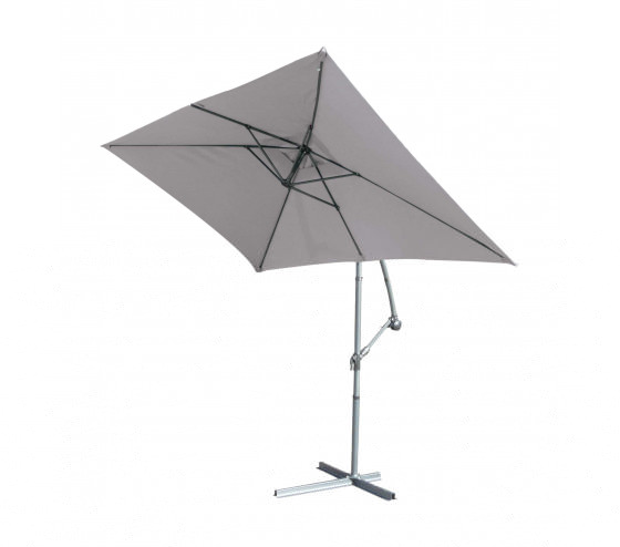 Ozalide SUPERKING - Parasol Déporté 3x2m - Gris Perle
