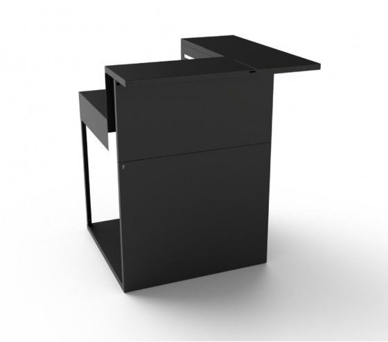 Ozalide Support D'angle En Acier Noir - Forge Adour