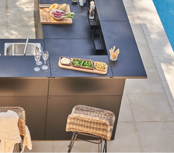 ozalide Support d'angle en acier noir - Forge Adour