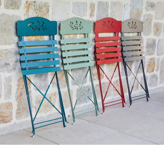 Ozalide VERONE - Chaise De Jardin Pliante - Bordeaux