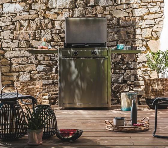 ozalide Plancha Modern Electrique 60 Noir et Gris - Forge Adour