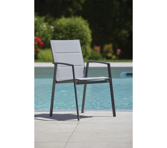Ozalide PORTLANDINA - Ensemble Table Et Fauteuils De Jardin - 8 Places