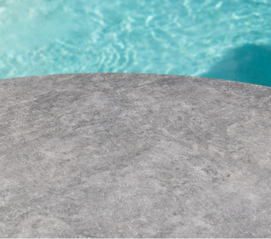 Ozalide PROVENCE - Ensemble Table Et Chaises De Jardin - 6 Places - Gris Anthracite