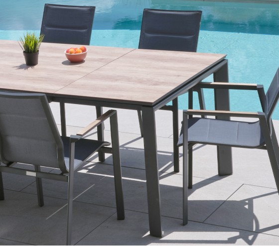 Ozalide SACRAMENTO - Table De Jardin Extensible - 12 Places