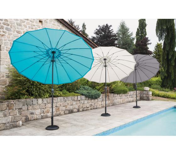 ozalide SHANGHAI - Parasol droit Ø2 7m - Gris Anthracite