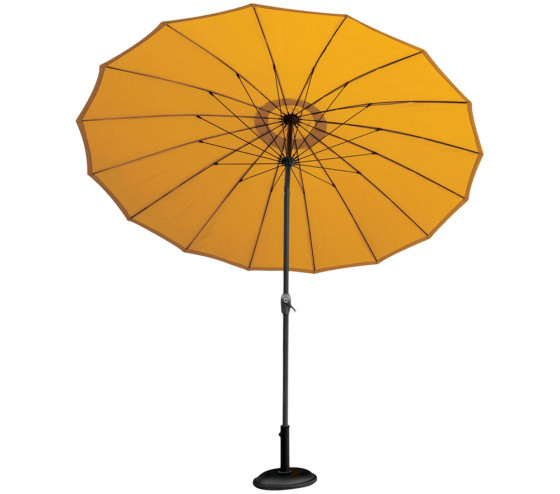 ozalide SHANGHAI - Parasol droit Ø2 7m - Jaune Moutarde