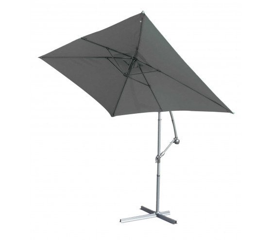 ozalide SUPERKING - Parasol déporté 3x2m - Gris Anthracite