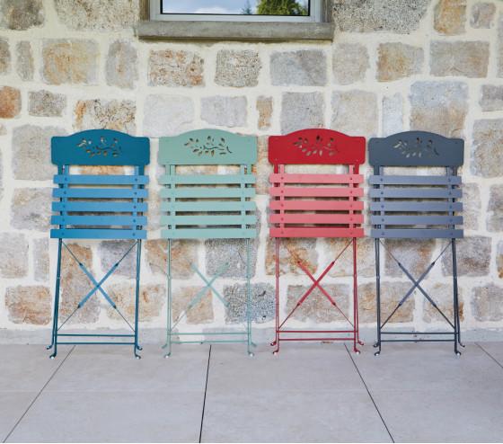 ozalide VERONE - Chaise de jardin pliante - Bleu Canard