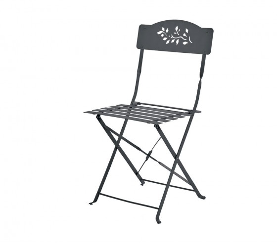 ozalide VERONE - Chaise de jardin pliante - Gris Anthracite