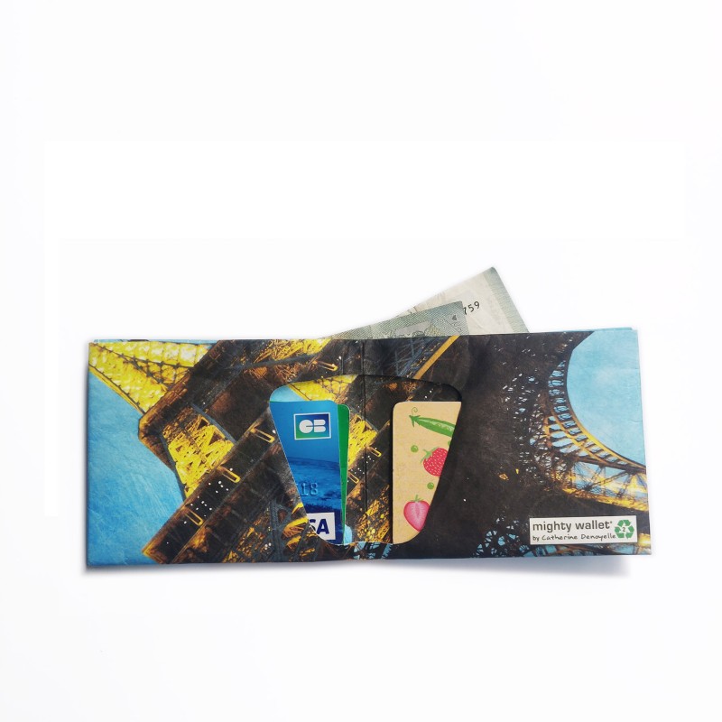 Pa Design 2 Pour 1 - Mighty Wallet Eiffel De Jour - Portefeuille