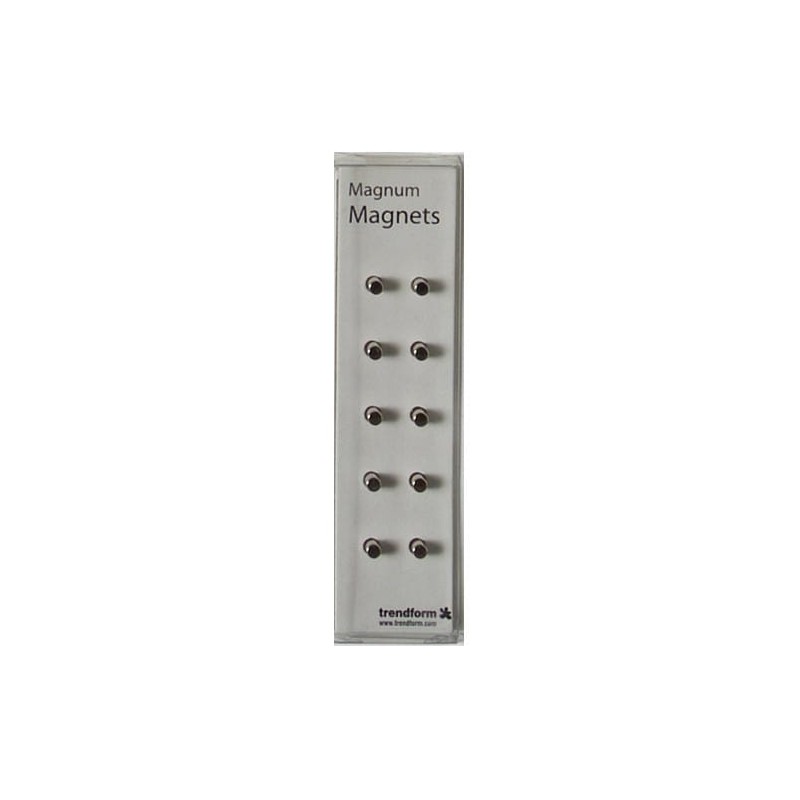 Pa Design Aimants Magnum Lot De 10 Petits Aimants Argentés Puissants