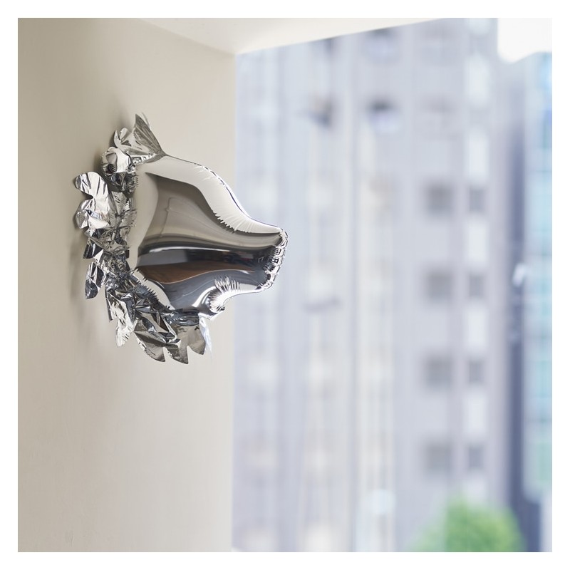 Pa Design Animal Object - Trophée Lion Ou Cerf Gonflable - Disco Pop