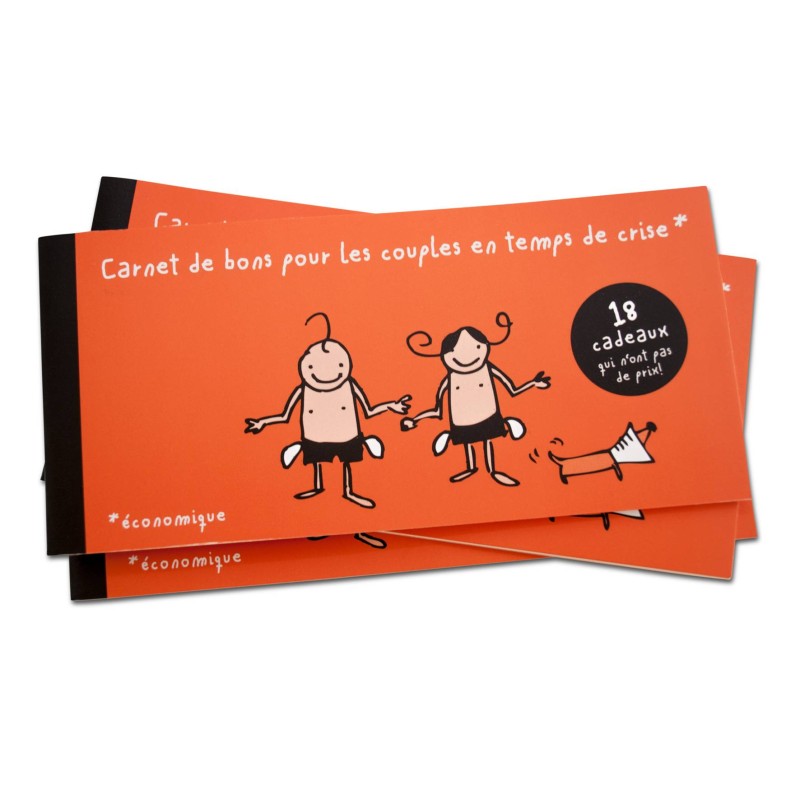 pa design Carnet de bons pour les couples en temps de crise*économique