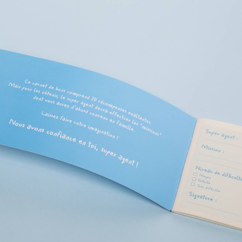Pa Design Carnet De Bons Pour Les Petits Super Agents