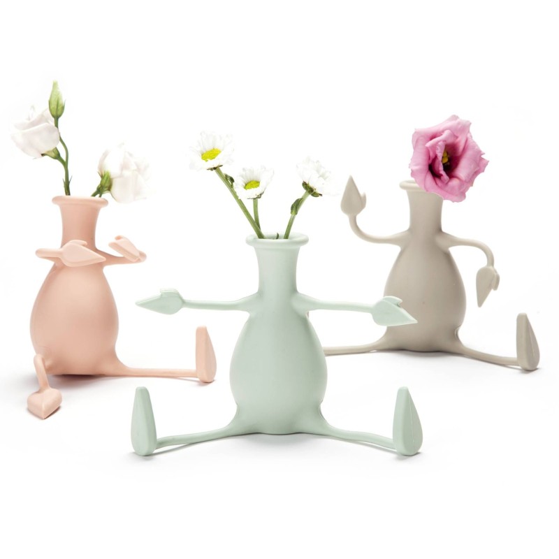Pa Design Florino - Petit Vase Personnage En Silicone