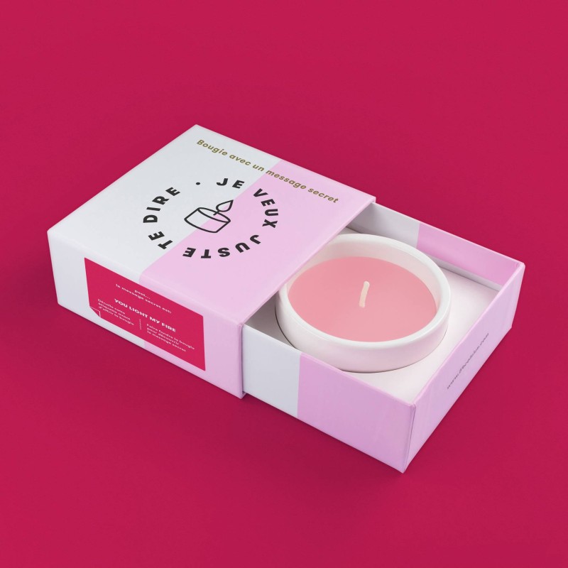 Pa Design Je Veux Juste Te Dire - Bougie à Message Secret