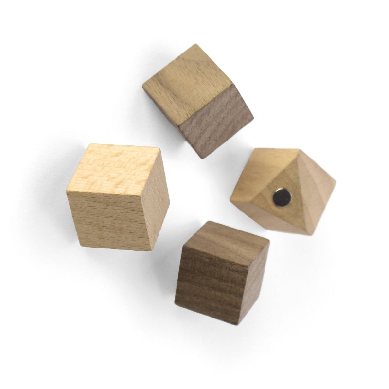 pa design Aimant Wood cube