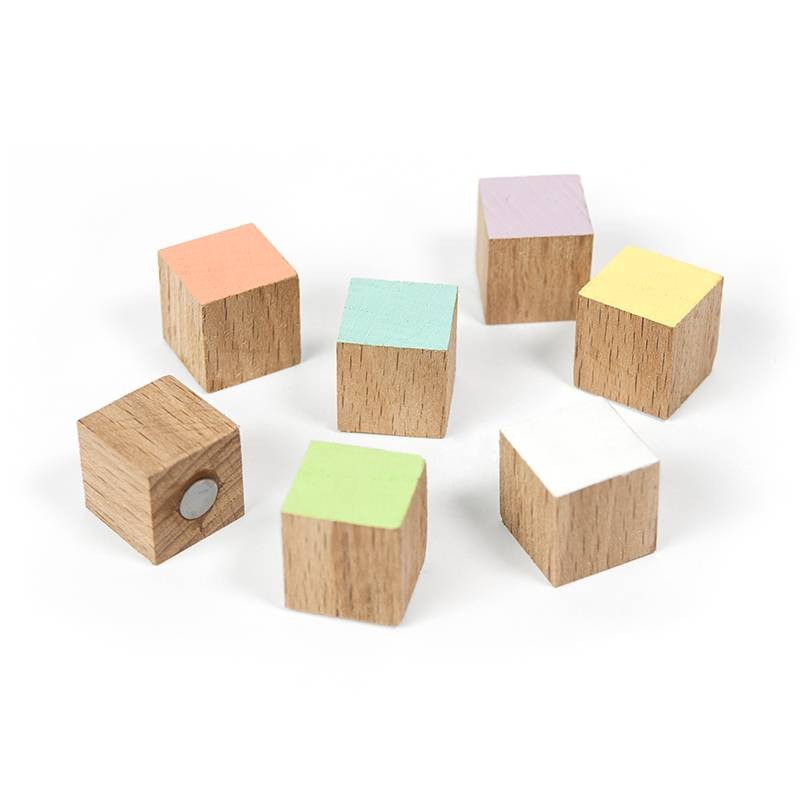 Pa Design Aimants Timber Cubes Bois