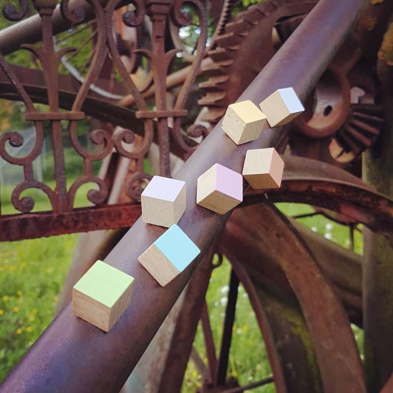 pa design Aimants Timber Cubes Bois
