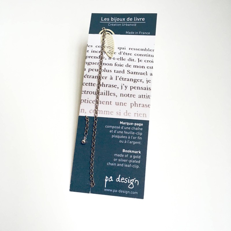 Pa Design Bijou De Livre Or - Marque-page