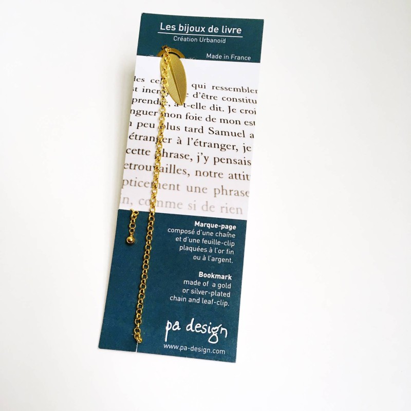 Pa Design Bijou De Livre Or - Marque-page