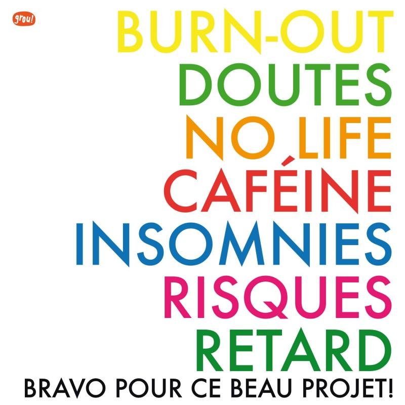 pa design Carte postale GROU N°17 - Burn out pa design Carte postale GROU N°17 - Burn out