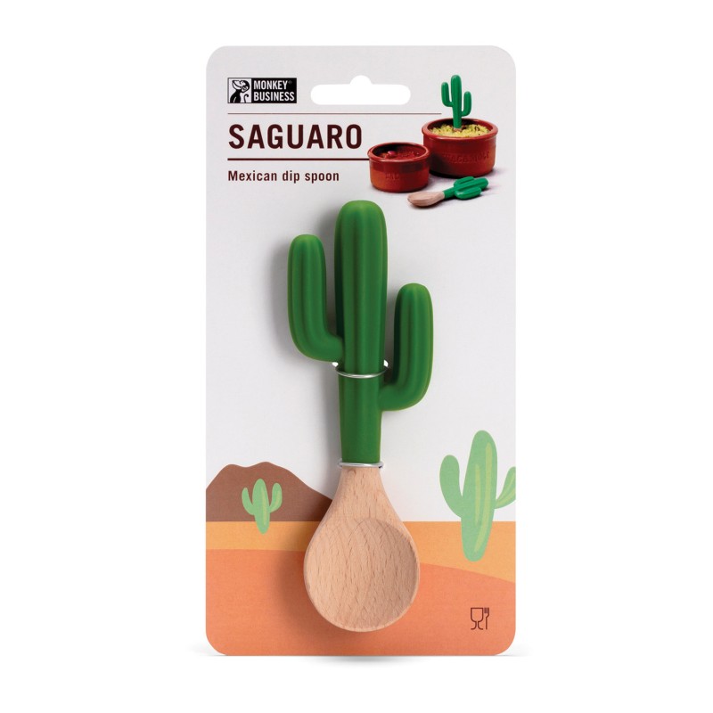 Pa Design Saguaro - Petite Cuillère Cactus En Bois