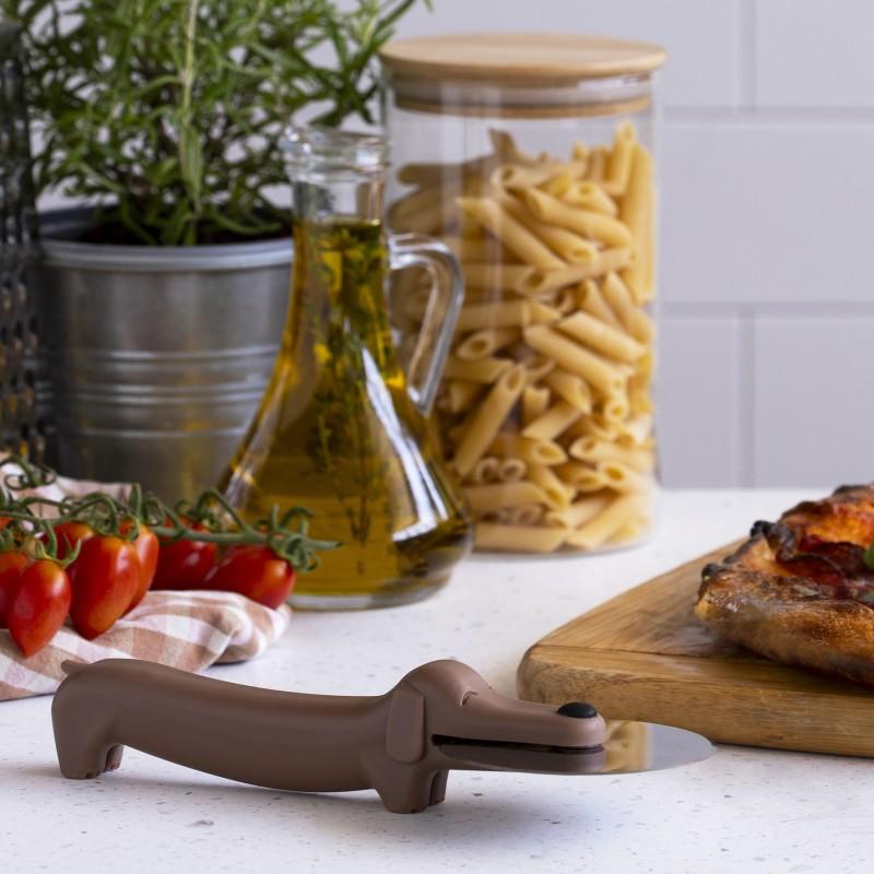 Pa Design Puperoni - Coupe Pizza Teckel - Roulette à Pizza