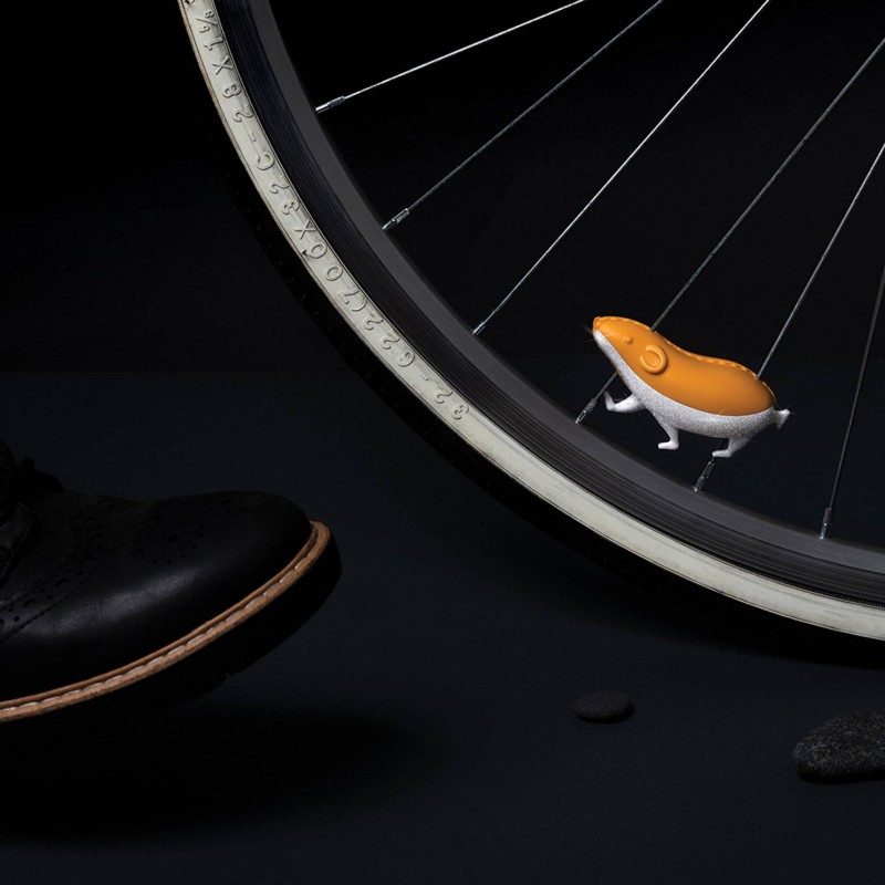 Pa Design Speedy - Réflecteur De Vélo - Hamster - Déco De Roue
