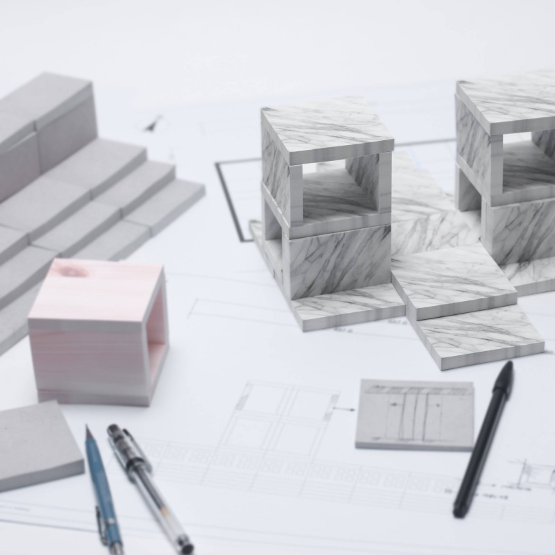 pa design Sticky Block - bloc papier impression béton