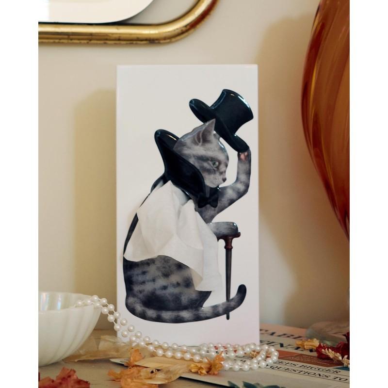 Pa Design Tissue Up Cat - Boite à Mouchoirs Chat Botté