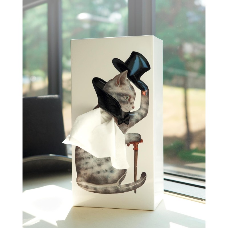 pa design Tissue up Cat - boite à mouchoirs chat botté