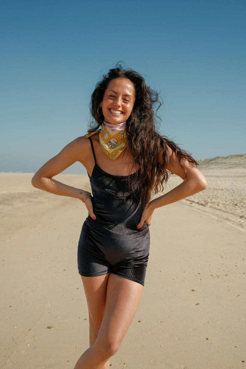 Pantaï Combishorty Velours Noir
