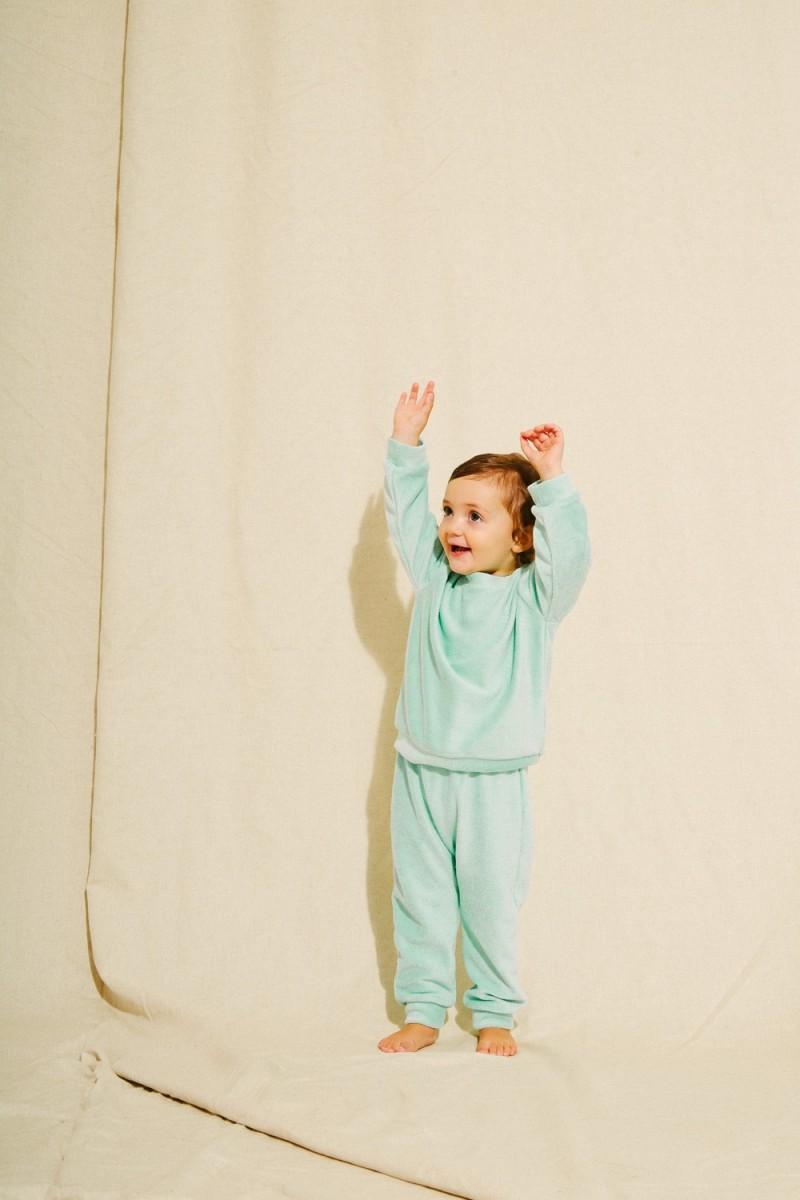 Pantaï Jogging éponge Vert Menthe