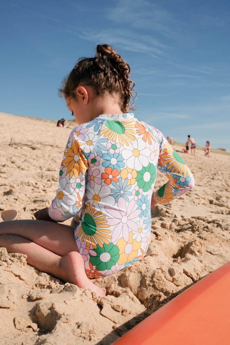 Pantaï Maillot De Bain Sixties Flowers