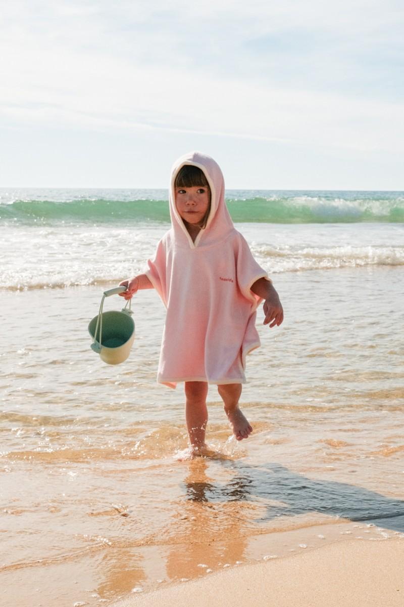 Pantaï Poncho 1-3 Ans Rose Pâle