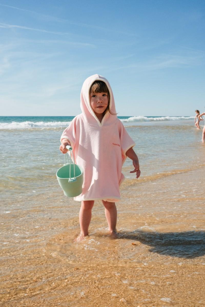 Pantaï Poncho 1-3 Ans Rose Pâle