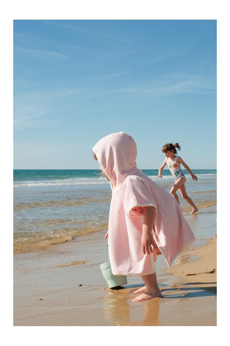 pantaï Poncho 1-3 ans rose pâle
